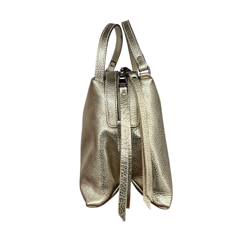 RIPANI borsa donna a mano pelle cervo laminata I492OL RONDINE MADE IN ITALY