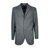 LUIGI BIANCHI unlined jacket gray flannel 3 buttons 2471/2 VITALE BARBERIS CANONICO