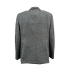 LUIGI BIANCHI unlined jacket micro design grey/white 2 buttons 2043 12050/5 MADE IN ITALY
