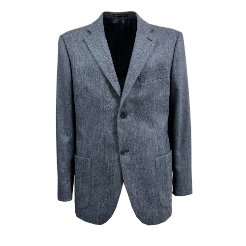 LUIGI BIANCHI unlined herringbone avio jacket 2 buttons 2043 12104/5 MADE IN ITALY