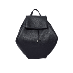 ORCIANI Soft backpack in hammered leather black B02186 MADE IN ITALY