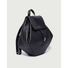 ORCIANI Soft backpack in hammered leather black B02186 MADE IN ITALY