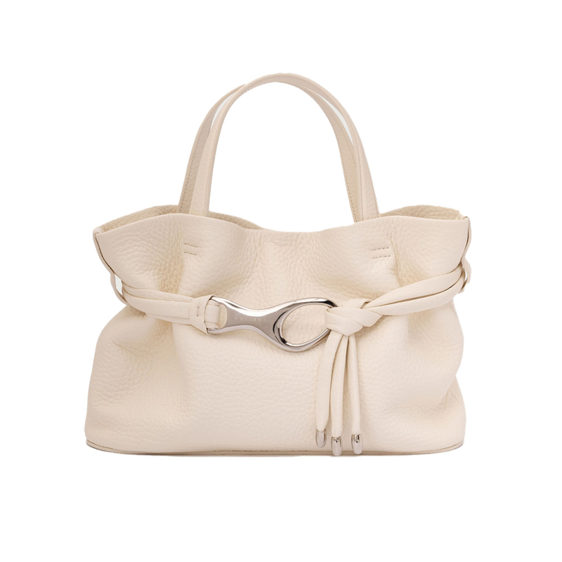 ORCIANI Dori Small Soft Leather Shoulder Shopper with Shoulder Strap B02193 MADE IN ITALY