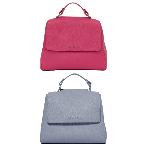 ORCIANI Borsa Sveva Soft Piccola a mano in pelle con tracolla B01999 MADE IN ITALY