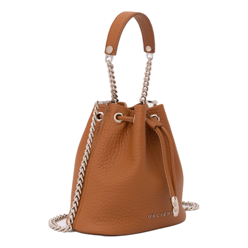 ORCIANI Mini Nest Soft bucket bag in hammered leather SD0186 MADE IN ITALY