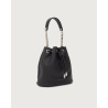 ORCIANI Mini Nest Soft bucket bag in hammered black SD0186 MADE IN ITALY