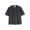 INDI&COLD camicia donna grigio cotone/sangallo MC114 100% cotone biologico