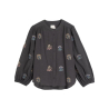 INDI&COLD camicia donna grigio con ricami  KI236 100% cotone biologico