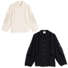 INDI&COLD women's shirt cotton double gauze and lace BK207 100% organic cotton