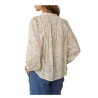 INDI&COLD women's cotton voile shirt vanilla floral pattern AD152 100% organic cotton