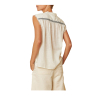 INDI&COLD women's ivory shirt BK246 100% organic cotton