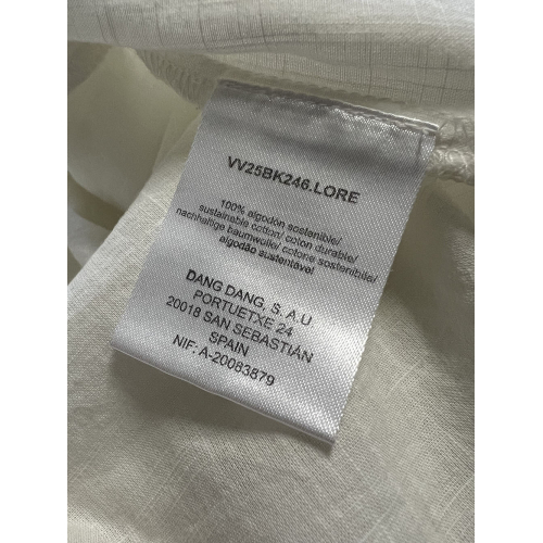 INDI&COLD women's ivory shirt BK246 100% organic cotton