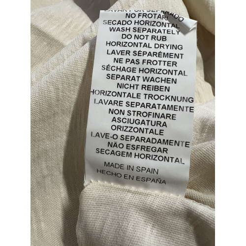 INDI&COLD t-shirt ecru ES376 100% cotone biologico MADE IN SPAIN