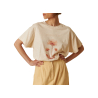 INDI&COLD t-shirt ecru ES376 100% cotone biologico MADE IN SPAIN