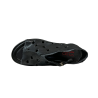 A.S. 98 scarpa donna con buchi nera/smoke aperta in punta e al tallone  B99006 100% pelle