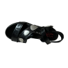A.S. 98 sandalo donna nero con accessori argento A15040 100% pelle