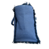 FEMME ROUGE by ALMALA blue cotton shopping bag GB022C4151 handmade MADE IN ITALY