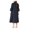 PERSONA by Marina Rinaldi abito donna chemisier taffettas blu 2513221011600 RENNES