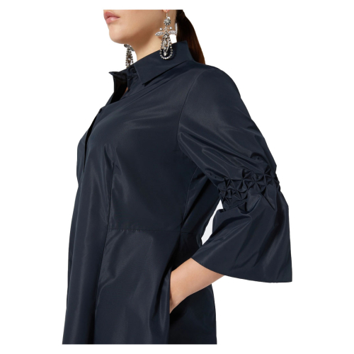 PERSONA by Marina Rinaldi abito donna chemisier taffettas blu 2513221011600 RENNES