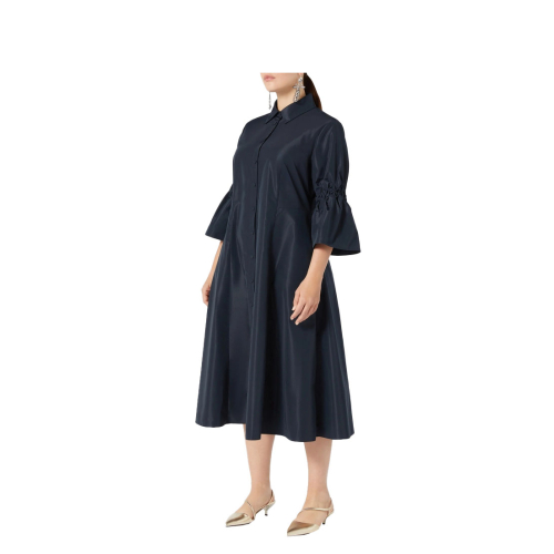 PERSONA by Marina Rinaldi abito donna chemisier taffettas blu 2513221011600 RENNES