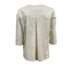 LIVIANA CONTI women's trapeze blouse ecru flower print coccio L5SU02 GIOVI MADE IN ITALY
