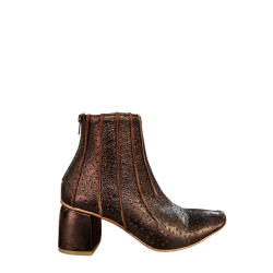KUDETA’ stivale donna basso laminato cioccolato 514505 LAME’  MADE IN ITALY