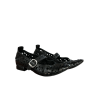 KUDETA’ women's ballerina black perforated leather 514406 FAR WEST MADE IN ITALY