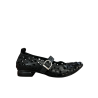KUDETA’ women's ballerina black perforated leather 514406 FAR WEST MADE IN ITALY