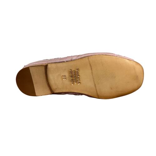 KUDETA’ ballerina donna bimateriale laminato cipria/lilla 514141 FAR WEST MADE IN ITALY