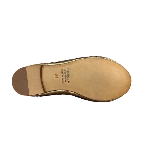 KUDETA’ scarpa donna traforata laminata oro 314102 LAME’ MADE IN ITALY