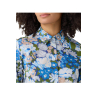 ZANETTI 1965 camicia cotone stampa floreale liberty azzurro ZB0134-A11712