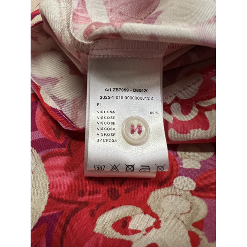 ZANETTI 1965 camicia donna over fuxia/panna ZB7959-D60520 MADE IN ITALY