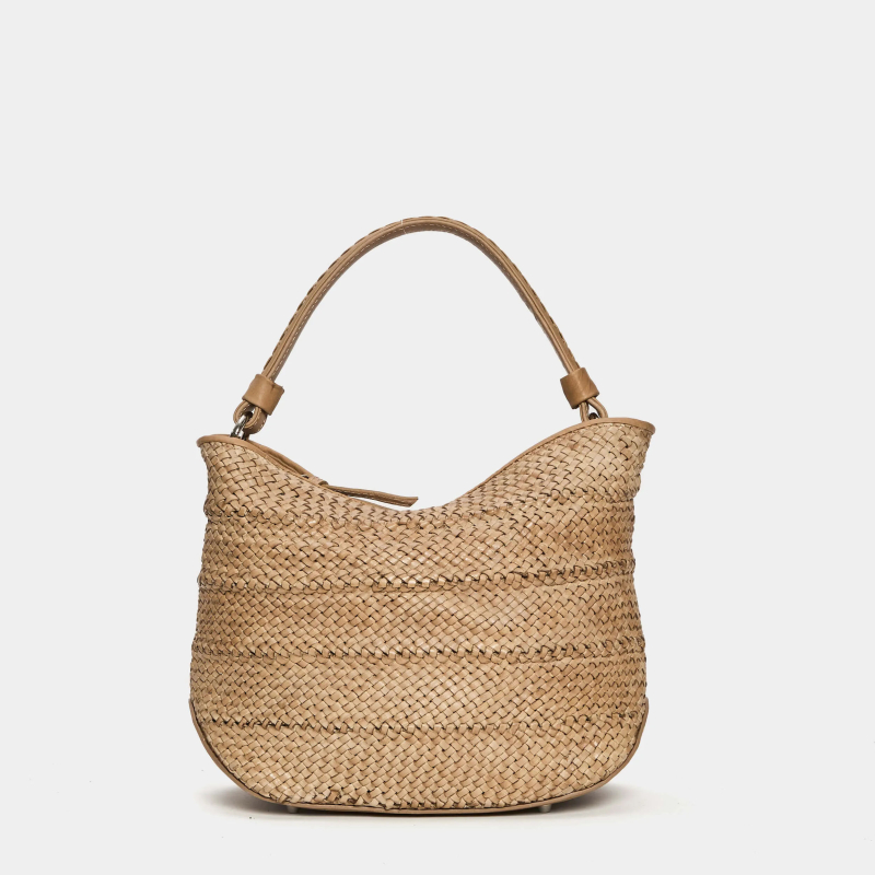 REPTILE'S HOUSE borsa a mano in pelle sand H810V99038 SOUL Made in Italy