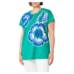 MARINA SPORT by Marina Rinaldi t-shirt con stampa verde/azzurro 2518971077600 MAGA
