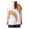 PERSONA by Marina Rinaldi t-shirt over girocollo bianco/caffè 2513971192 KRISS