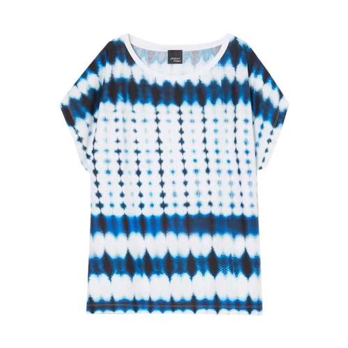 PERSONA by Marina Rinaldi crew neck oversized t-shirt 001 white/blue 2513971192 KRISS