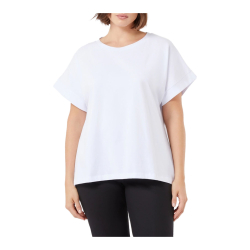 PERSONA by Marina Rinaldi N.O.W line t-shirt 001 white 2513971016 LINEN