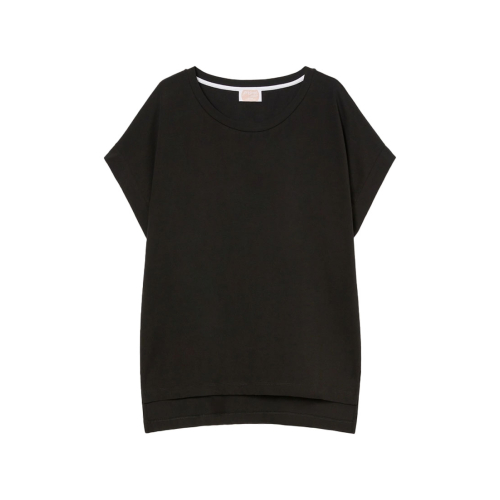 PERSONA by Marina Rinaldi N.O.W line t-shirt 006 black 2513971016 LINEN