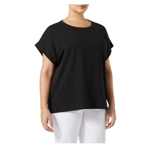 PERSONA by Marina Rinaldi N.O.W line t-shirt 006 black 2513971016 LINEN
