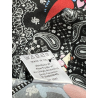 IL TE DELLE 5 black patterned shirt SPANK CUORE model SPOON MADE IN ITALY