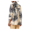 PERSONA By Marina Rinaldi camicia over fantasia foglie bianco/nero/cammello 2513191036600 RAID