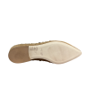 UPPER CLASS ballerina camoscio miele con borchie dorate a punta 4101 MADE IN ITALY
