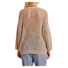 MOLLY BRACKEN cardigan donna maglia a rete LA1711DP 97% acrilico 3% poliestere