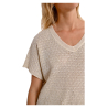 MOLLY BRACKEN women's boxy knitted sweater beige LA1729DP 100% polyester