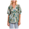 MOLLY BRACKEN blusa donna con polso elastico Z601DE 100% cotone
