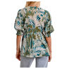 MOLLY BRACKEN blusa donna con polso elastico Z601DE 100% cotone