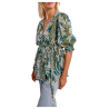 MOLLY BRACKEN blusa donna con polso elastico Z601DE 100% cotone