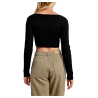 MOLLY BRACKEN women's short bolero with applied flower E1727DP 72% viscose 28% polyester