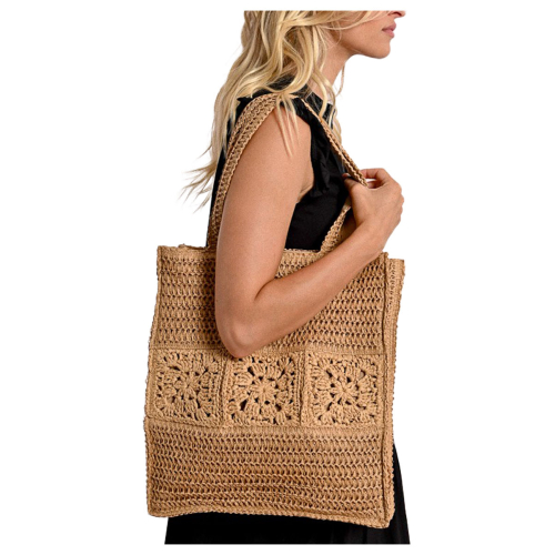MOLLY BRACKEN women's crochet bag biscuit BA150DE 100% polyester
