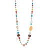 SODINI Long necklace with a thread of colorful chained elements Partenope 551713